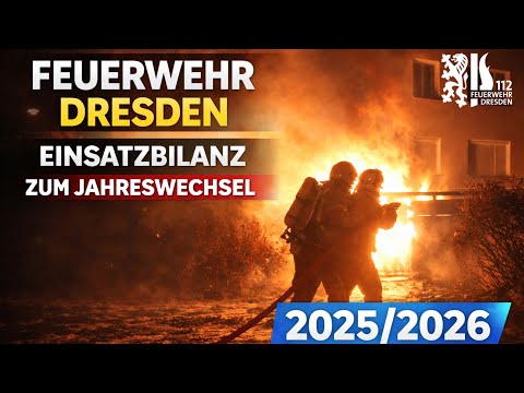 Einsatzbilanz zum Jahreswechsel 2025/2026 | Feuerwehr & Rettungsdienst Dresden