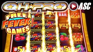 QUICK HIT PRO Triple Blazing 7s (FEVER Free Games) | Bally - NICE WIN! Slot Machine Bonus (QH PRO)
