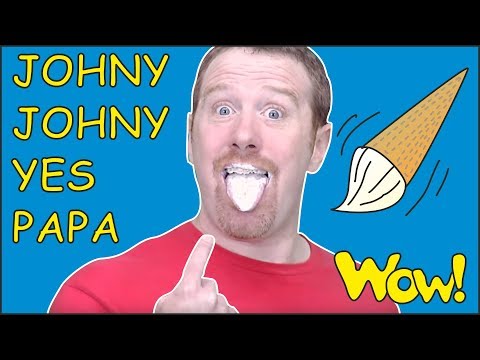 Johny Johny Yes Papa Story for Kids with Steve and Maggie NEW | Learn Speaking Wow English TV