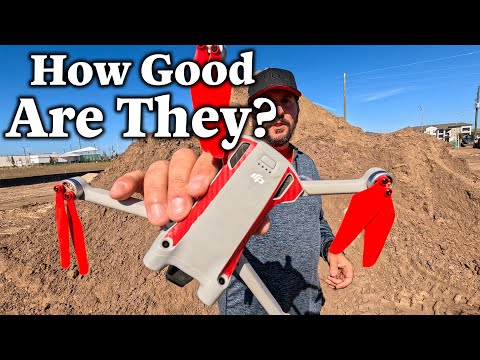 Master Airscrew Stealth Propellers for DJI Mini 3 Pro & Mini 4 Pro 🚁 – 4 Orange Propellers Set 🟧