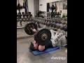 145lbs(65kg) - skull crusher with stop 5 reps for 5 sets