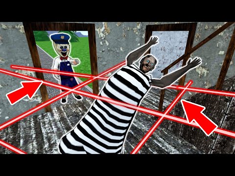 Granny prisoner vs Ice Scream policeman - funny horror animation parody (p.75)