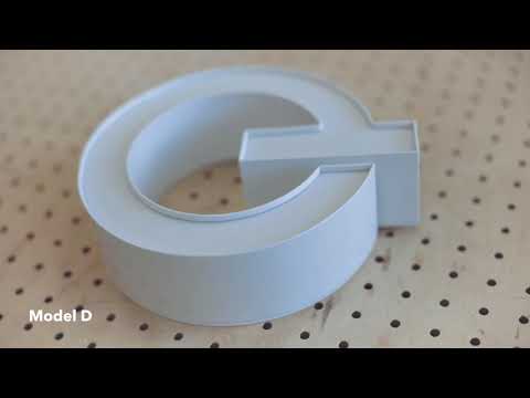 Production of 3D letters with LED lighting | Produkcja przestrzennych liter 3D z oświetleniem LED