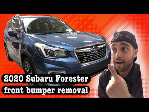 2020 Subaru Forester front bumper removal