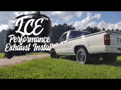 LCE Performance Exhaust Install on 22R Toyota Pickup