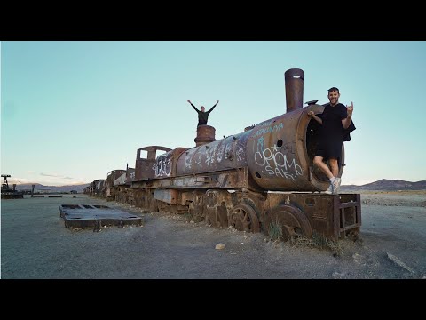 Exploring Train Cemetery in Uyuni Bolivia Video
