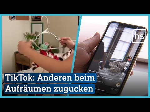 Neuer Tiktok-Trend: Influencer filmen sich beim Aufräumen | hessenschau