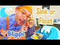 Blippi S Sink Or Float At The Indoor Playground Educational Science Experiments For Kids