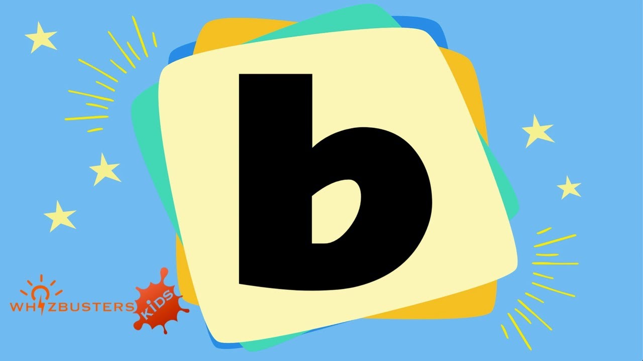 The Letter b with examples and pictures