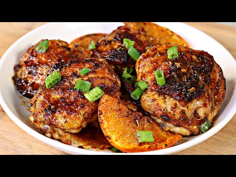 ORANGE Honey Glazed Chicken Thighs Recipe