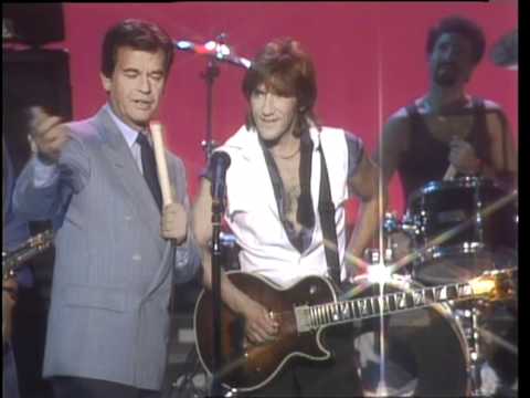 Dick Clark Interviews John Cafferty & Beaver Brown Band - American Bandstand 1985