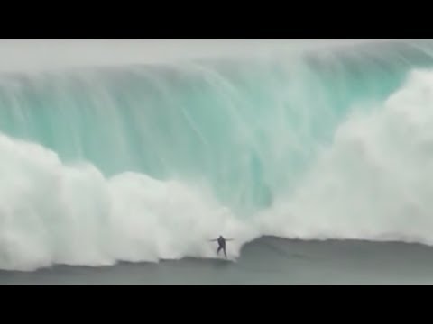 Laird eats 50ft wave for breakfast at JAWZ