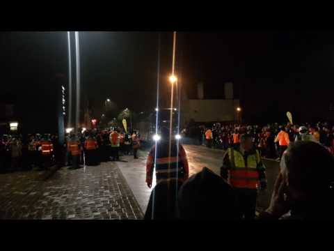 Chelsea fc team bus arrives at Anfield 31.1.17