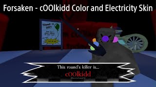Roblox Forsaken - cOOlkidd Updated Color and Electricity Skin Gameplay