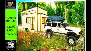 CAMPER TRAILER 2.50X7.00 Meters