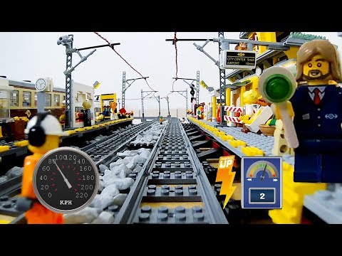 Lego high speed train - front camera FPV onboard camera NEW train 60197