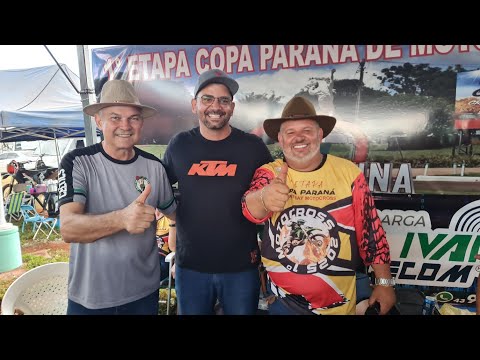Prefeito de Cruzmaltina comemora sucesso da Copa Paraná de Motocross