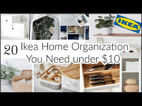 Part of a video titled 20 Ikea Home Organization Ideas / Affordable Organization You Need ...