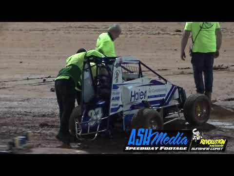 Compact Speedcars: Nick Gannon Crash - Archerfield Speedway
