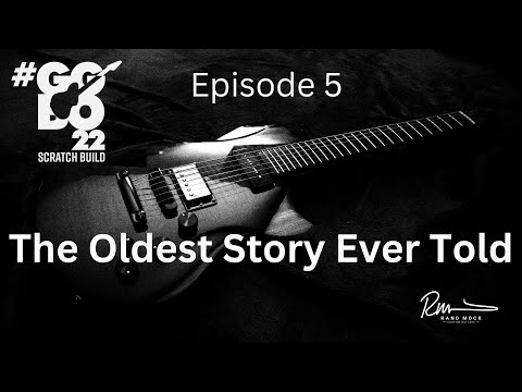 GGBO22- Pencil and Charcoal Drawing on Guitar- The Oldest Story Ever Told
