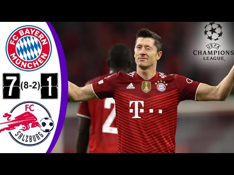 FIFA 22 - Bayern Munich vs Salzburg 7-1 All Goals & Extended Highlighs