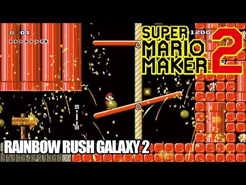 Super Mario Maker 2 - Course World | Rainbow Rush Galaxy 2 [Nintendo Switch]