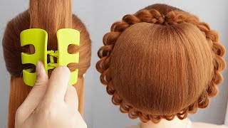 How to Create a Beautiful Bun Hairstyle with Claw Clip | Stunning Bun Hairstyle Tutorial