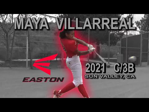 2021 Maya Villarreal Catcher and Third Base/UT Softball Skills Video - Easton Elite