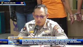 Download lagu DITRESKRIMUM POLDA KALSEL AMANKAN 234 TSK, 15 UNIT MOBIL, DAN 18 MOTOR PADA OPS ANTIK 2 INTAN 2025 mp3