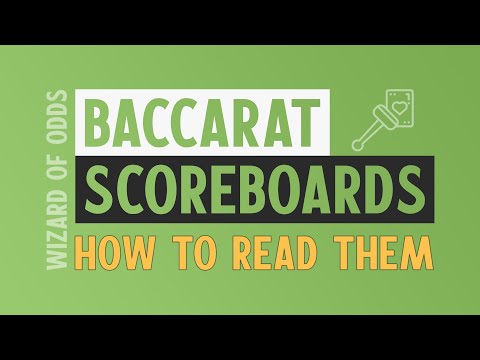 Baccarat Scoreboards -- How to Read Them - YouTube