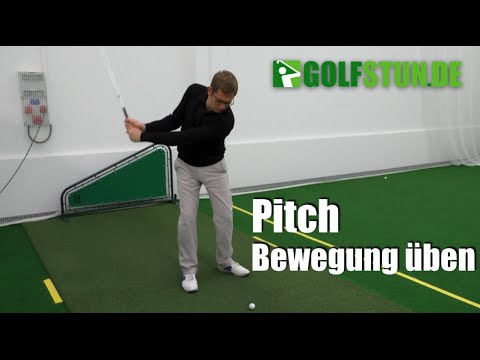 The right swing when pitching