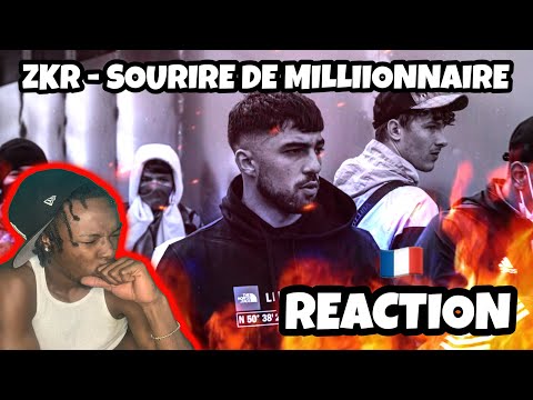 AMERICAN REACTS TO FRENCH RAP! Zkr - Sourire de millionnaire (Clip officiel)