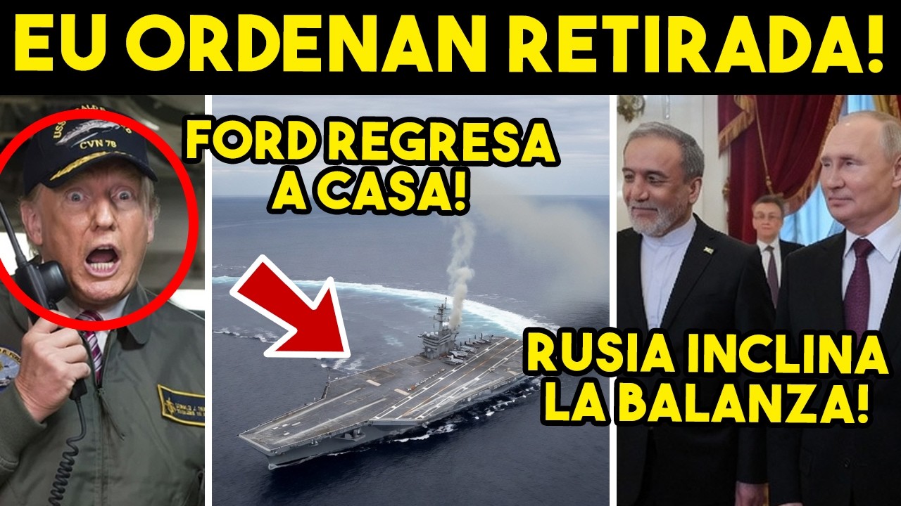 NO AGUANTO MAS! EU LE ORDENO RETIRADA, IRAN SACA ACUERDO. TRUMP SE ALISTA, MEXICO EN LA MIRA