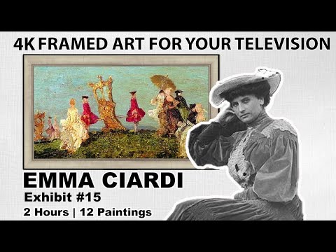Emma Ciardi Greatest Framed Matted Artwork Art Screensaver Slideshow Wallpaper for  tv 2hrs