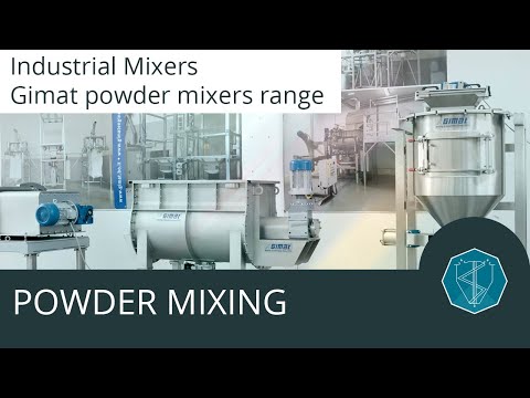 Industrial Mixers: Gimat powder mixers and blenders range