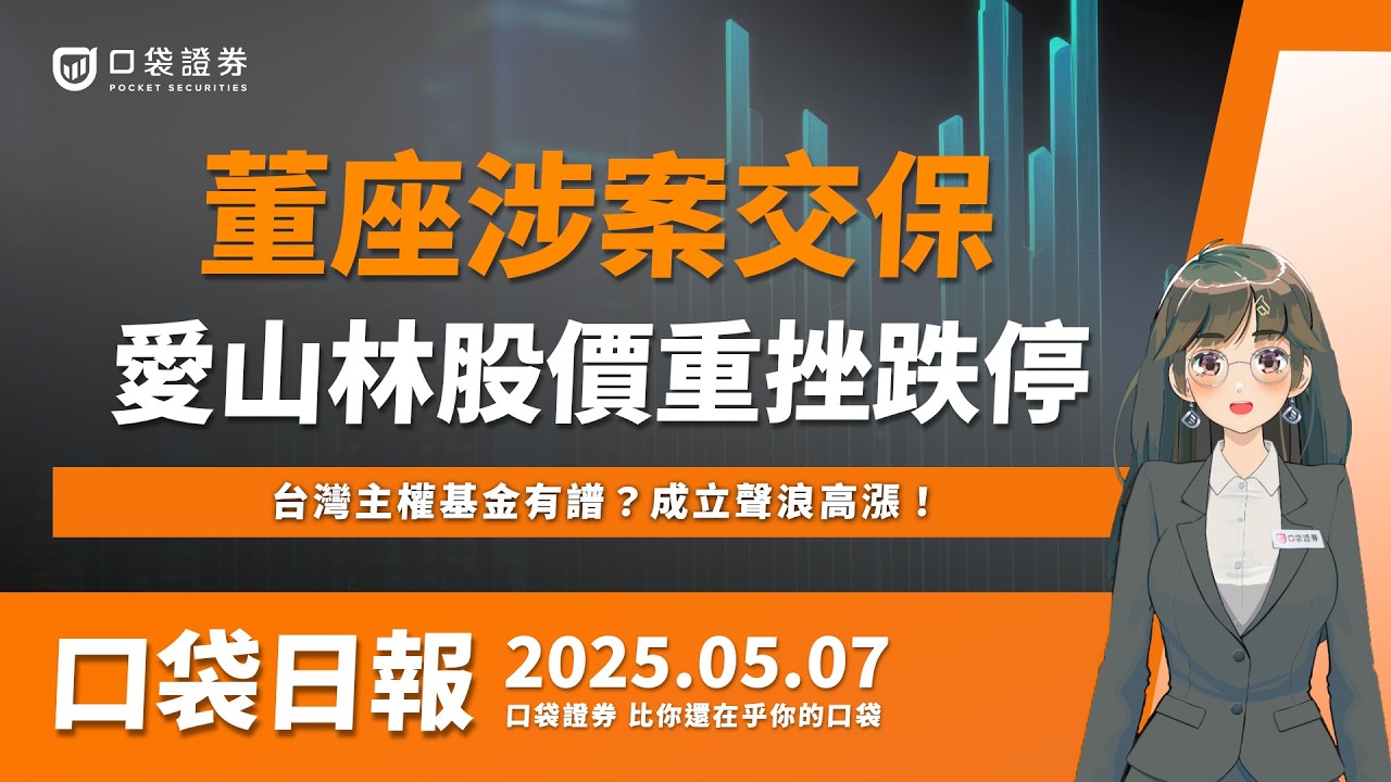 【口袋日報】愛山林董座涉炒股!股價重挫跌停,主權基金有譜?台灣成立聲浪高漲!2025.05.07