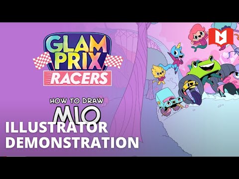 Learn to Draw Mio the Mermaid | Glam Prix Racers | with Neil Hooson
