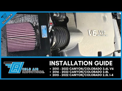 How to Install a Cold Air Inductions Intake on a 2015–2022 Chevy Colorado or GMC Canyon (3.6L V6)