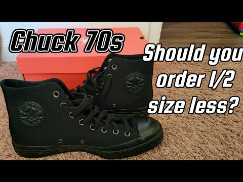 Converse Chuck 70s Sizing Comparisons. Review