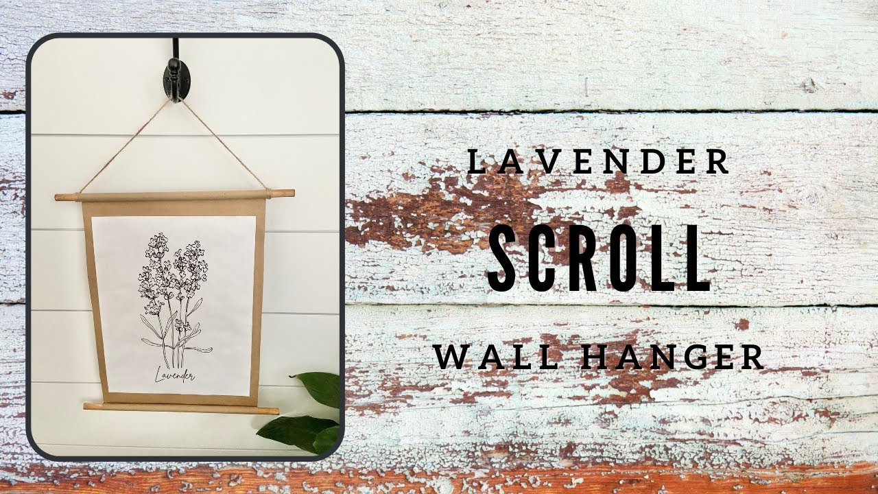 DIY Scroll Lavender Wall Hanging