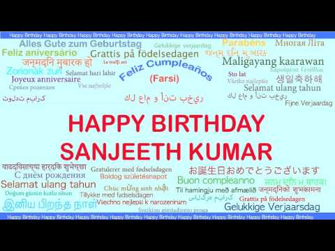 Sanjeeth Kumar   Languages Idiomas - Happy Birthday