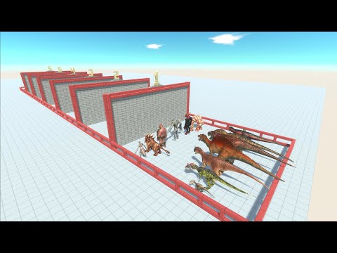 Animal Race Through Blocks - Animal Revolt Battle Simulator