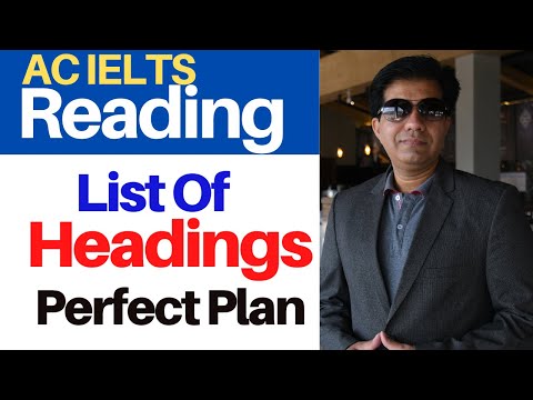 Mastering List of Headings in Academic IELTS Reading: Expert Tips by Asad Yaqub