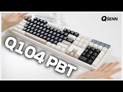 기계식 키보드 입문? 나 안아… 큐센 Q104 PBT 풀윤활 가스켓 유무선 기계식 키보드 | QSENN