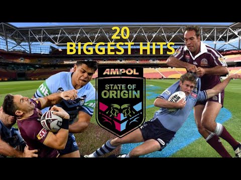 20 Biggest State Of Origin Hits Of All Time (NRL) - GGOA Clips #5