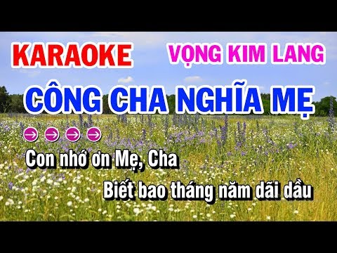 Karaoke - Công Cha Nghĩa Mẹ - Vọng Kim Lang - Karaoke Điệu Lý