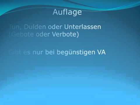 Erklärfilm Nebenbestimmungen