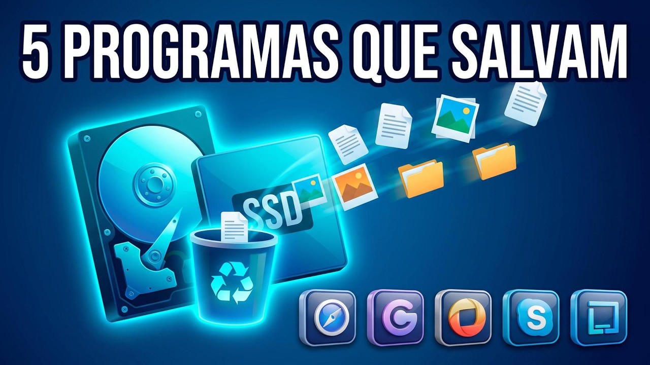 Os 5 MELHORES Softwares para Recuperar Arquivos Deletados!