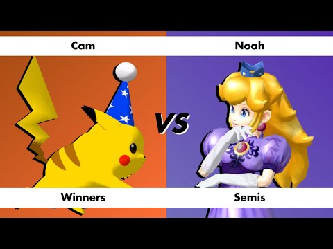 cam bam megs house slam: Winners Semis - Cam (Pikachu) Vs. Noah (Peach)