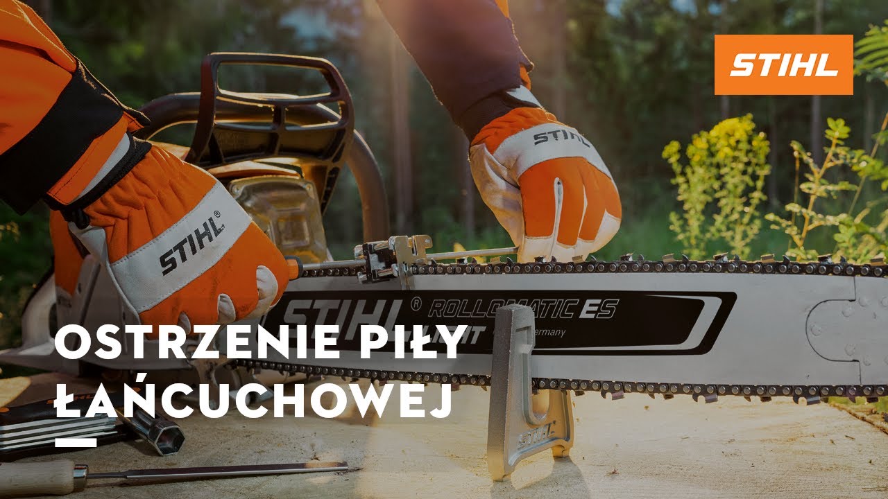 Porady STIHL: Ostrzenie piły łańcuchowej